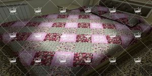 روتختی دو نفره پنبه دوزی گلدار