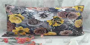 روبالشتی مخمل گلدار ارزان